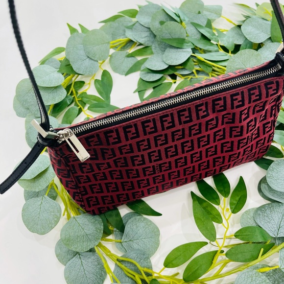 Authentic Fendi Zucchino monogram Handbag - Picture 3 of 6